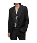 Bane Solid Blazer Black for Men