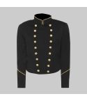 Black Wool Military Jacket
