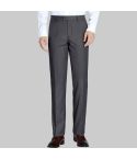 Charcoal Slim Fit Dress Pants Flat Front