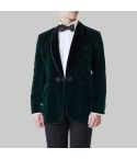 Green Velvet Robe Jacket