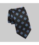 Medallion Silk Tie Black