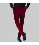 Mens Burgundy Velvet Suit Pant