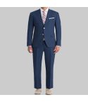 Navy Classic  Linen 2 Piece Suit
