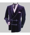 Purple Velvet Robe Jacket