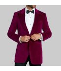 Raspberry Velvet Jacket for Men