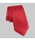 RED SOLID SILK TIE