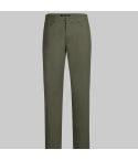Stretch Cotton Straight Legs in Olive