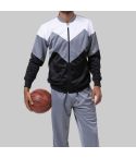 Track Suit Chevron Design in Gray & Black