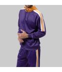 Track Suit With Hood in Purple