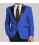 Tuxedo Peak Lapel Dinner Jacket, Blue