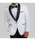 White Shawl Lapel Dinner Jacket for Men