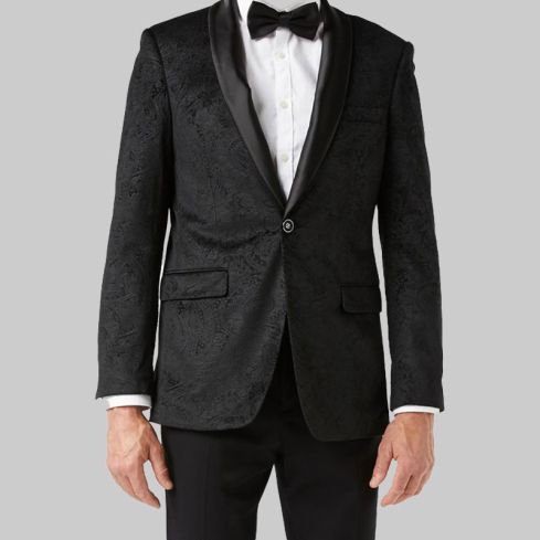 Black Velvet Paisley Jacket