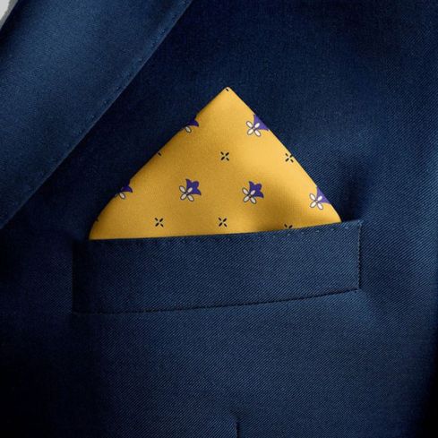 Bumblebee Silk Pocket Square for Men