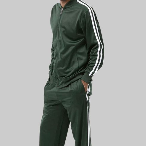 Casual Jogging Set 2 Piece in Hunter Green