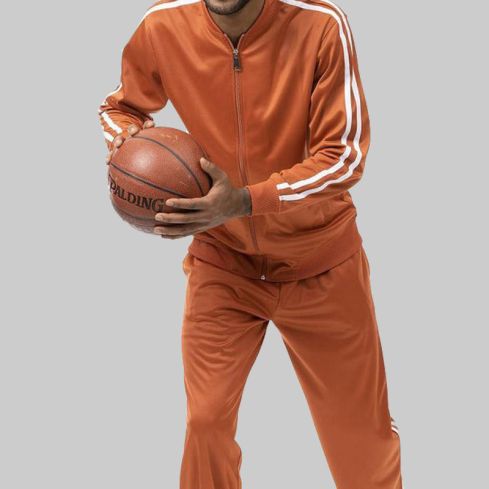 Casual Jogging Set 2 Piece in Rust