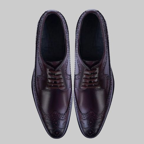 Classic Leather Brogues Burgundy