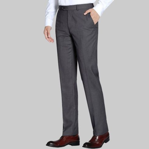 Dress Pants Regular Leg Bottoms in Charcoal