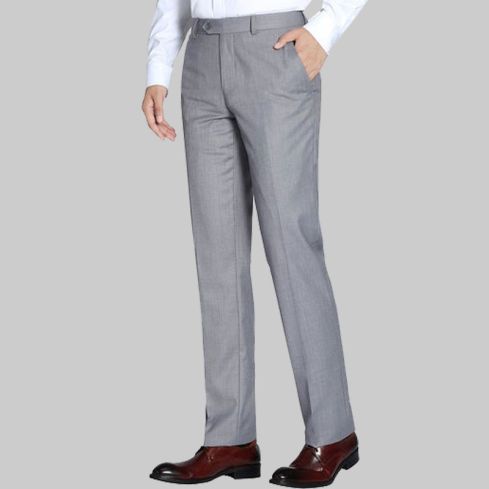 Dress Pants Regular Leg Bottoms in Gray