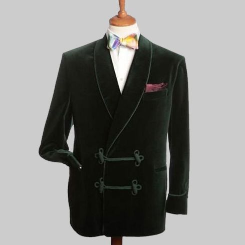 Elegant Green Velvet Jacket