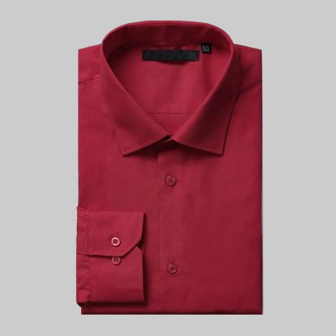 Formal Dress Shirt Brick Red