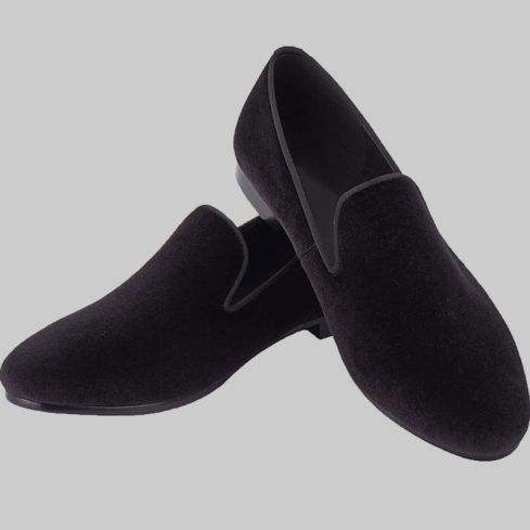 Harpelunde Velvet Loafers Black for Men