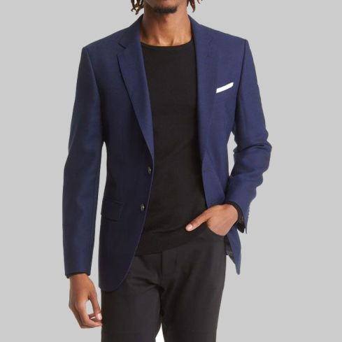 Hutson Slim Fit Virgin Wool Blazer