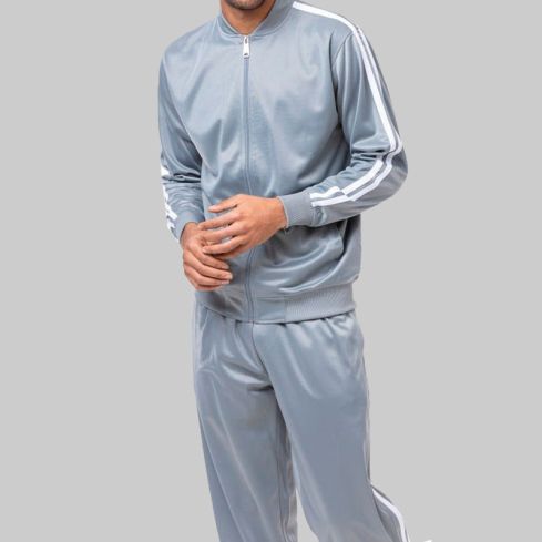 Casual Jogging Set 2 Piece in Silver