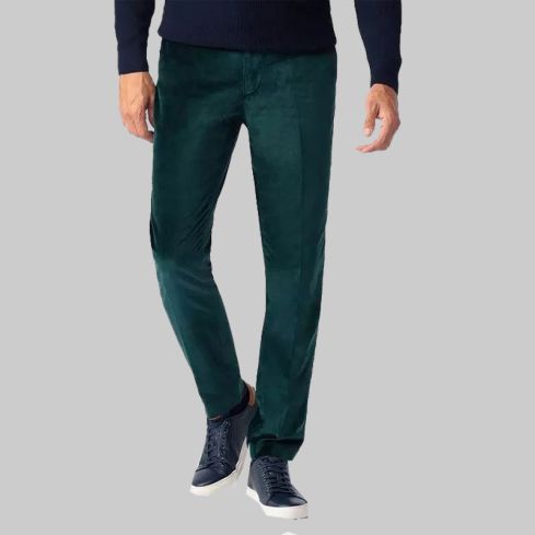 Mens Emerald Velvet Pant