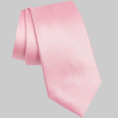 PINK SILK TIE