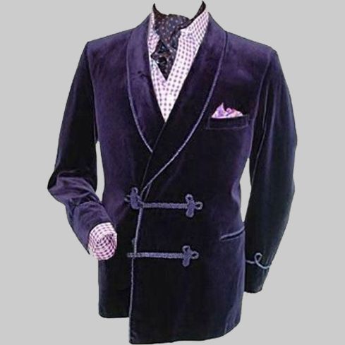 Purple Velvet Robe Jacket