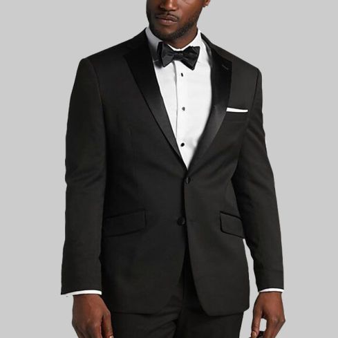Slim Fit 3 Piece Tuxedo, Black for Men